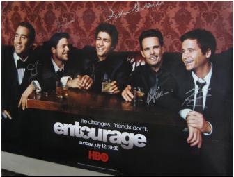 ENTOURAGE SIGNED BOOK AND POSTER