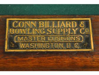 1917 Conn Billiard Table