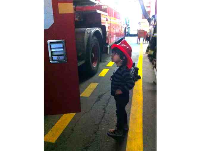 Group Tour of FDNY Fire House Ladder 24