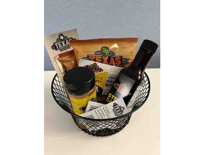 Texas Roadhouse Dinner for 2 certificate with gift basket - Photo 1