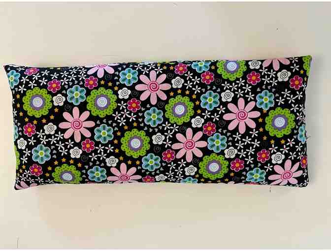Hot/Cold Reusable Rice Pack - Black Flowers Pattern - Photo 1