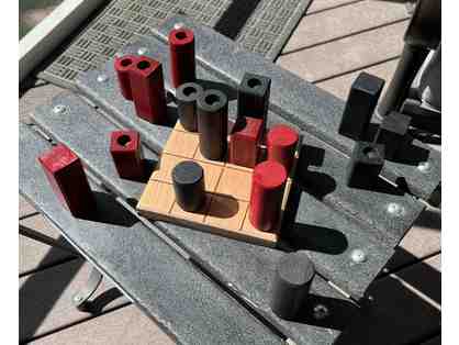4-In-A-Row wooden handmade logic game