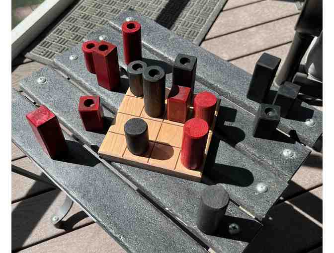 4-In-A-Row wooden handmade logic game - Photo 1