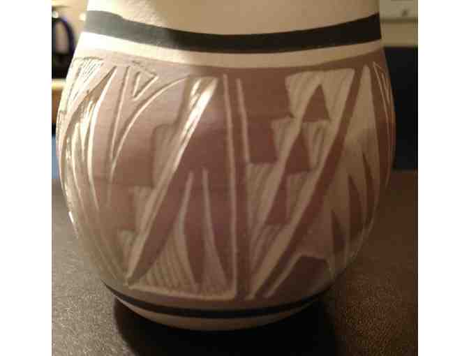 Vintage Navajo Wedding Vase, signed by Kanuho, USA