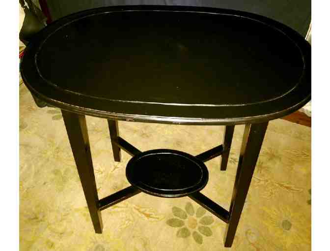 Vintage Black Side Table - Photo 1