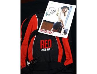 Taylor Swift package 1 -- backpack & autographed picture