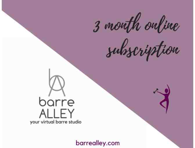 3 month subscription to BarreAlley.com + The Gear!