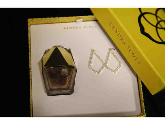 Kendra Scott Earrings and Nail Lacquer