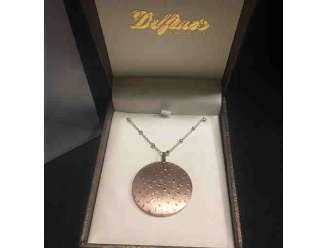 Rose Gold pendant necklace from Delfine's Jewelry