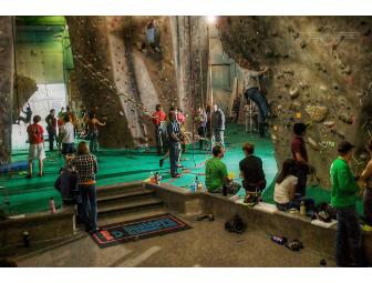 One family pass to Boulders Climbing Gym