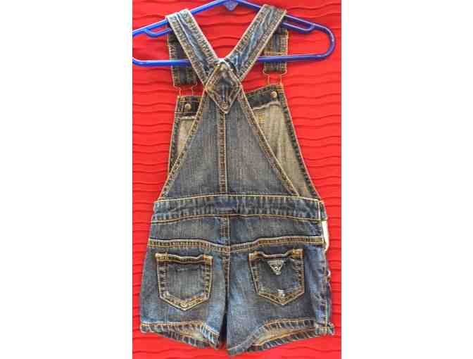 Guess Inc Kid's Distressed Jean Jacket in Size 3T & Distressed Jean Overalls in Size 3T