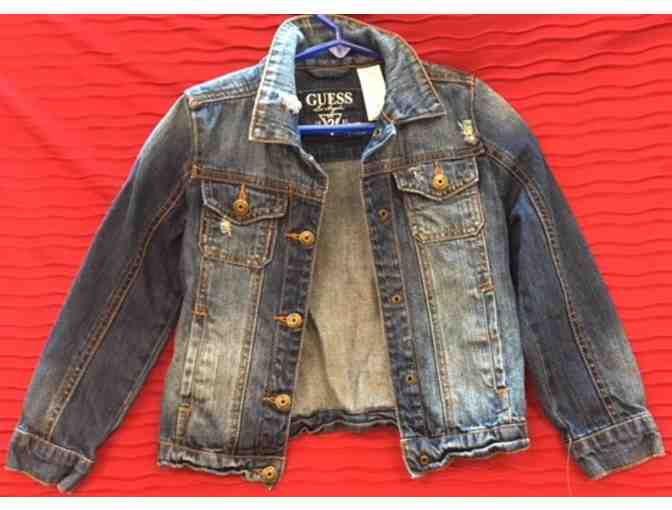 Guess Inc Kid's Distressed Jean Jacket in Size 6