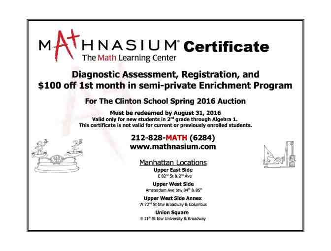 Mathnasium: Diagnostic Assessment PLUS $100 Off First Month in Semi-Private Program
