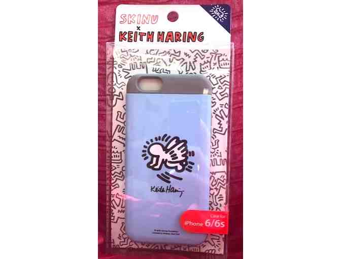 Keith Haring Foundation: Blue Case with Keith Haring Angel Print for Iphone 6/6S - Photo 1