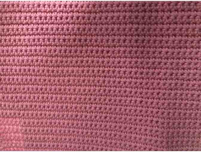 Pink Crochet Shoulder Wrap