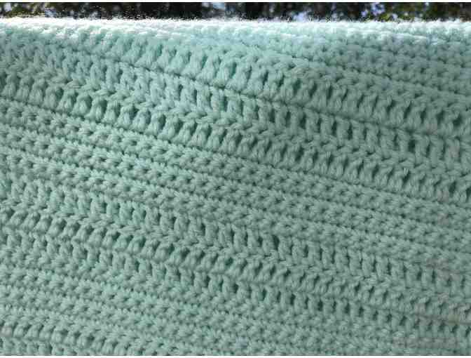 Green Crochet Shoulder Wrap