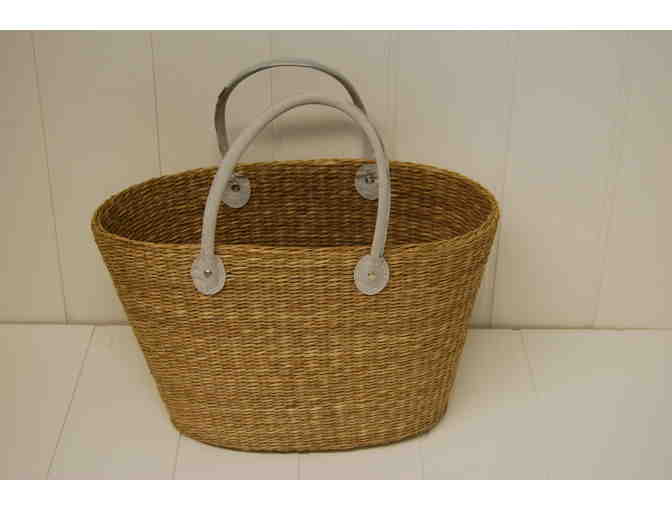 Woven Picnic Basket Bag