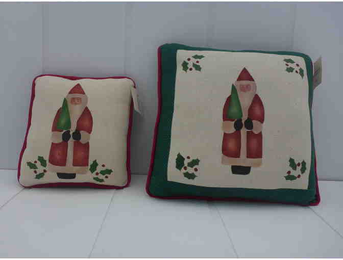 Set of 2 Santa pillows