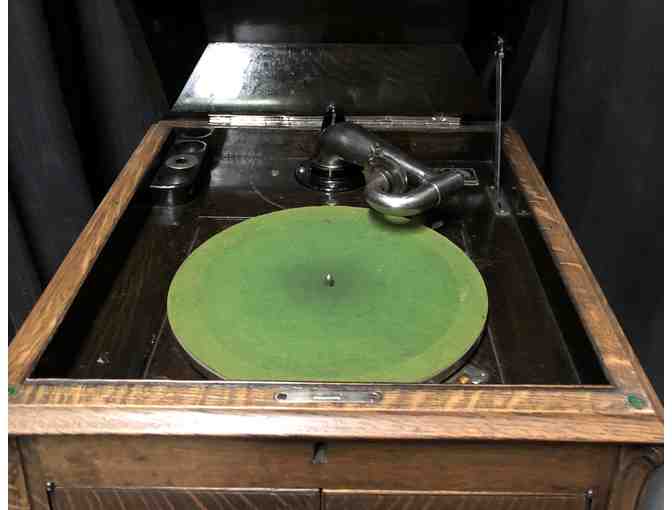 Antique Victrola and Records