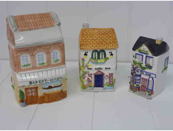Set of Kitchen Ceramic Canisters