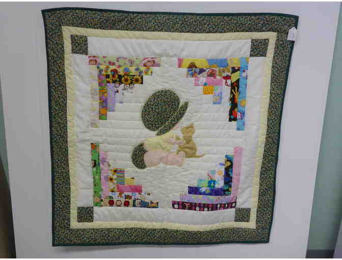 Quilted Wall hanging - Baby in Bonnet