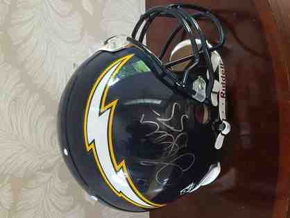 Junior Seau Autographed Full-Size Football Helmet