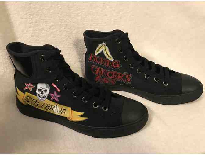 Stillbrave hand painted Levis High tops mens size 8