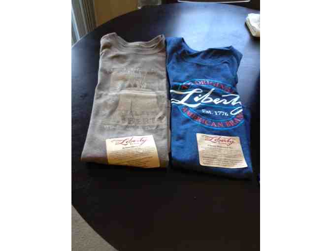 The Patriotic LIBERTY BRAND!  2 Women's T-Shirts, Ex-Small Size!