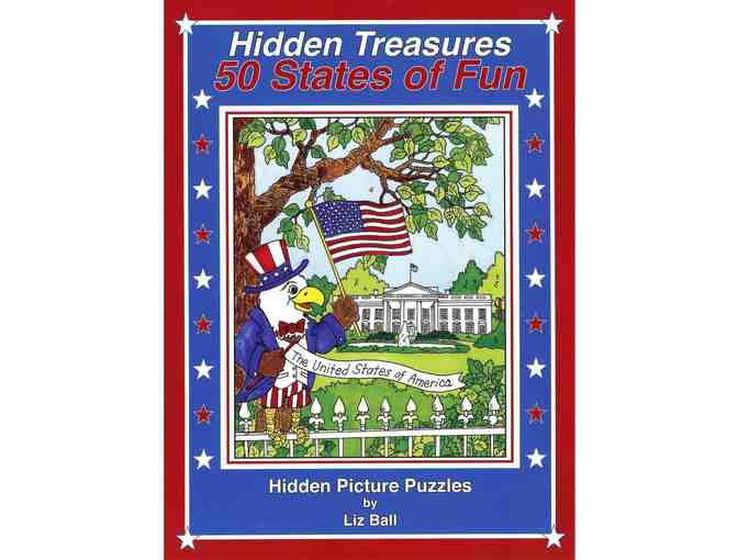 '50 STATES OF FUN--HIDDEN TREASURES' by LIZ BALL!  AUTOGRAPHED!