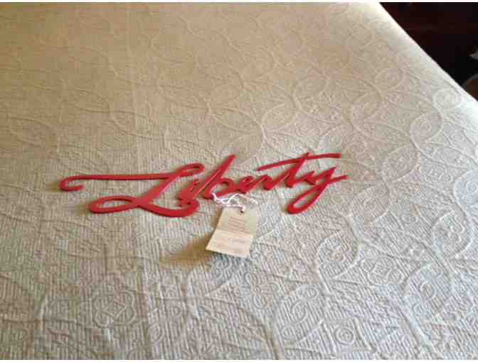 Red Metal 'Liberty' for a Special Display from 'Liberty Brand 1776 Collection'!