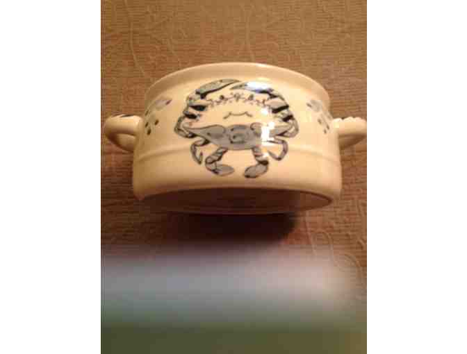 'Blue Crab' Pottery Soup Tureen