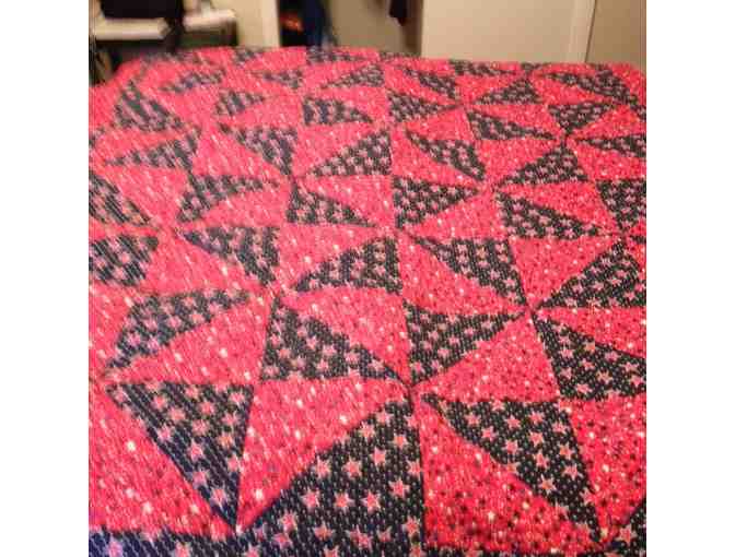Warm and Cozy Reversible Americana Quilted Throw!