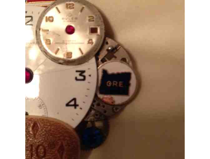 Americana Patriotic Pin! Whimsical Vintage Piece for all Seasons! One of a Kind!