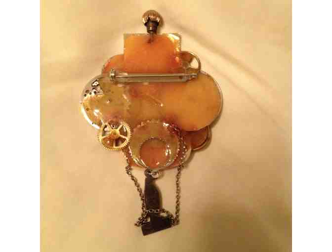 Americana Patriotic Pin! Whimsical Vintage Piece for all Seasons! One of a Kind!