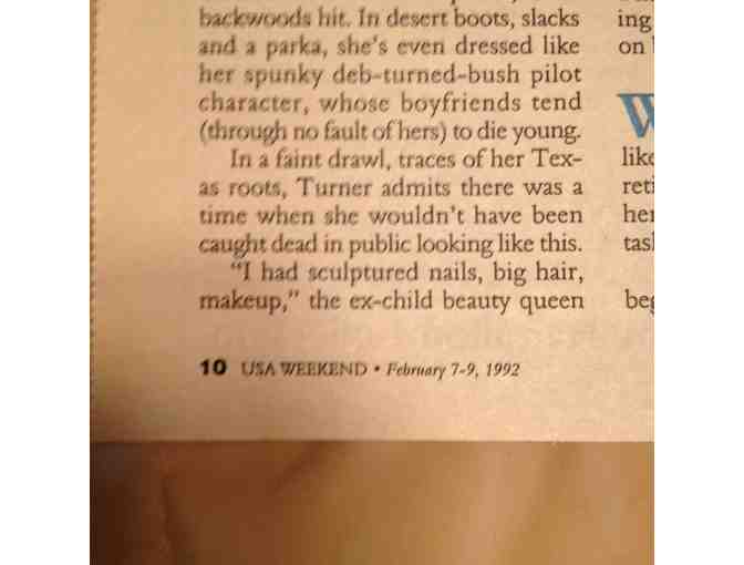 'USA Weekend' Delightful 1992 Interview by Nancy Spiller! Autographed by Janine!