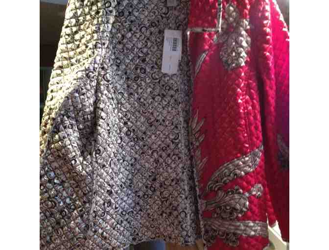 Chico's Beautiful Reversible Jacket - Size 2 Red, Black and White! Brand New!