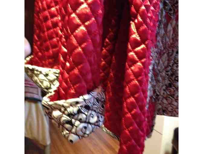 Chico's Beautiful Reversible Jacket - Size 2 Red, Black and White! Brand New!