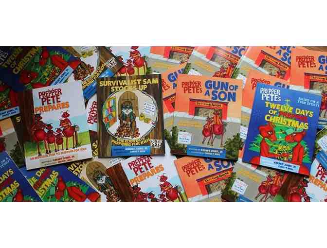 SET OF FOUR GREAT BOOKS 'PREPPER PETE AND FRIENDS!'  PERSONALLY AUTOGRAPHED!