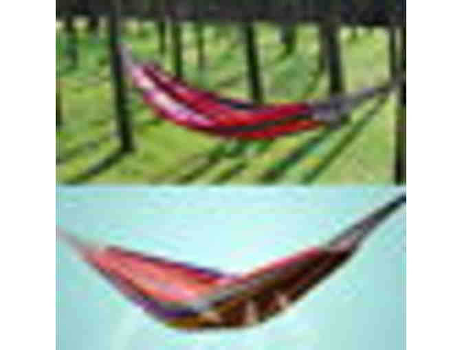 Canvas/Nylon Hammock for Picnics, Camping and Home!