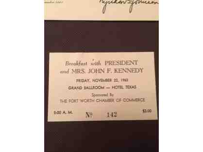 Three Historical Documents from 1963: The White House & Presidents Kennedy & Johnson