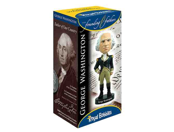Collector's Edition of George Washington Bobblehead! Janine Autographs Box!