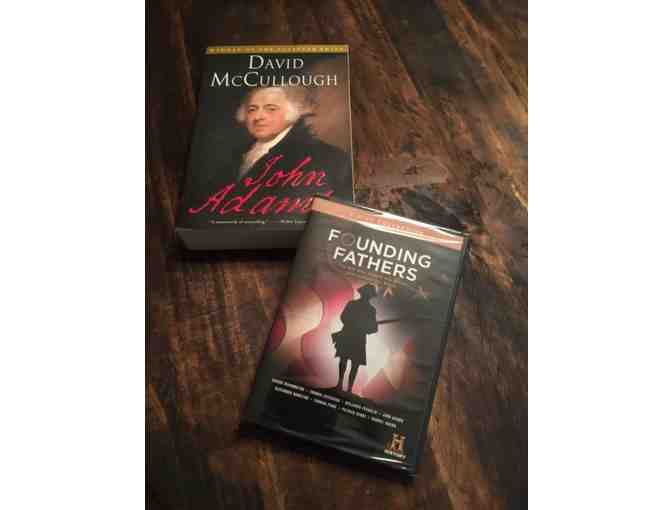 'John Adams' by David McCullough and  'Founding Fathers' by History Channel!