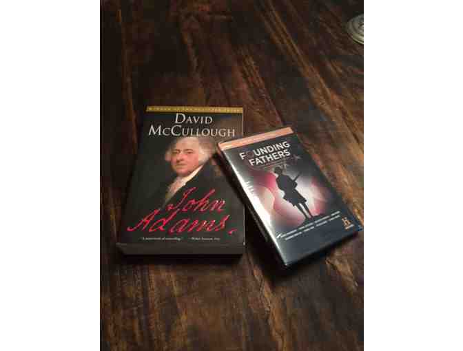 'John Adams' by David McCullough and  'Founding Fathers' by History Channel!
