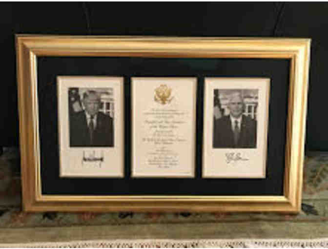 Custom Framed President Donald J. Trump Invitation to Inaugural!  Collectible!