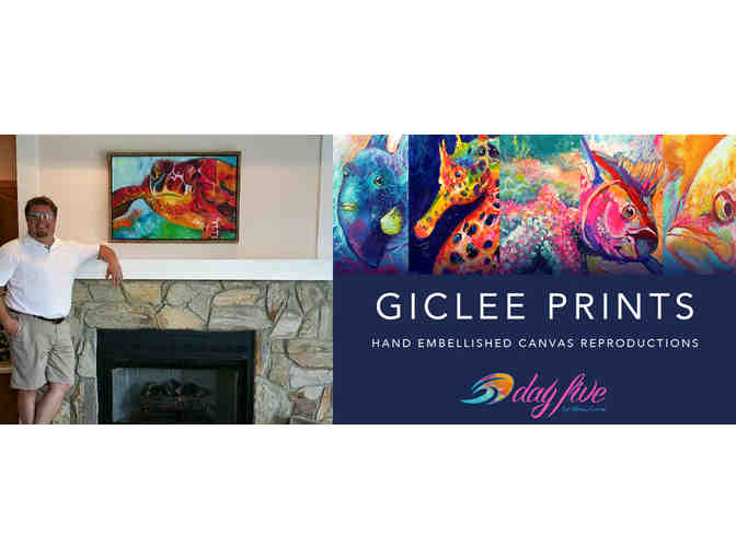 Delightful Turtle Giclee Canvas Print 'Spoken' from 'Day Five Art Gallery' in N.C.!