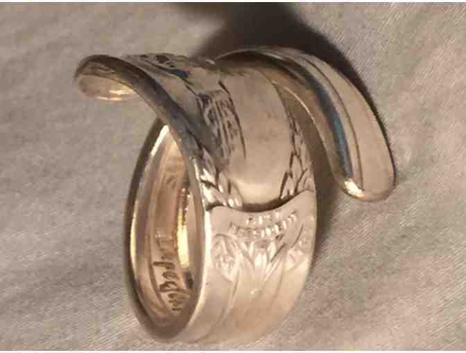 'George Washington' Vintage Silverware Ring by Kaleb Harvey of 'IMPERFEKTHINGS'