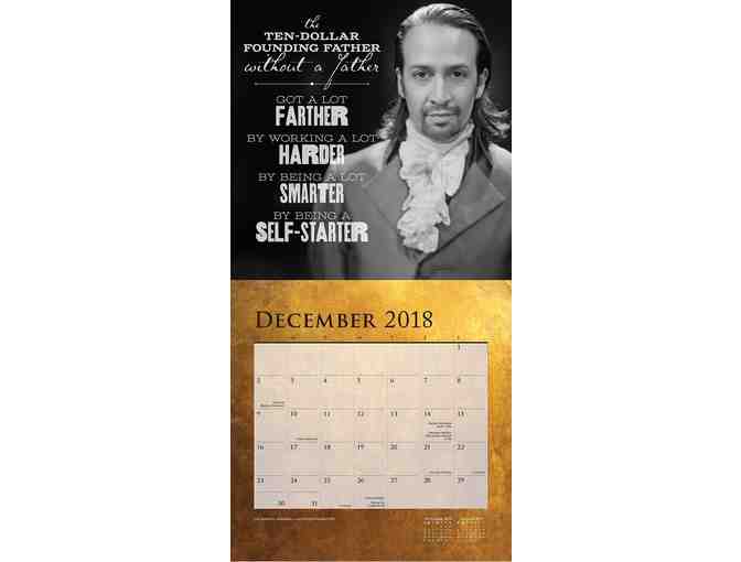 'Hamilton 2018 Day to Day Calendar!'  Great Holiday Gift that Lasts all Year!
