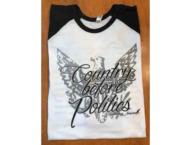 'Country Before Politics' with Words from George Washington's Farewell Speech! 2XL