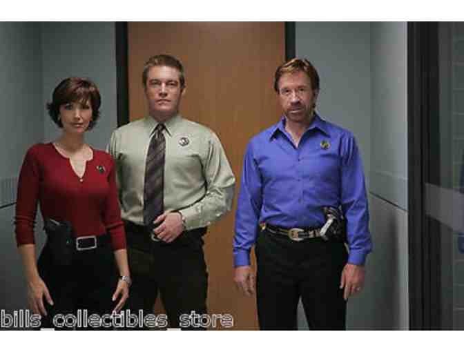Chuck Norris and Janine Turner, 'Walker Texas Ranger's: Trial by Fire' 8X10 Photo
