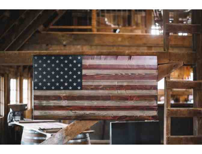 "Flags of Valor" Rustic Wood American Flag from "The Homefront Collection"! 24.5" x 13" - Photo 7